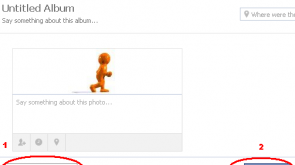 How to creating new photo album on Facebook. Step by step tutorial with screenshots.