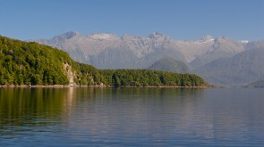 Lake Manapouri in South Island, New Zealand. 